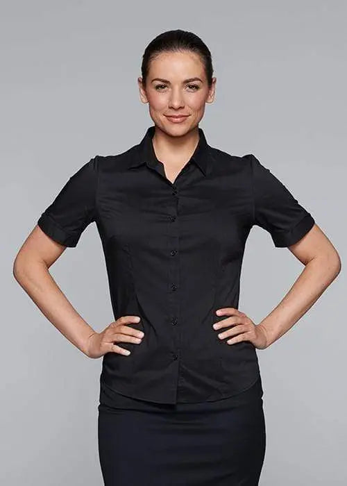 Aussie Pacific Ladies Short Sleeve Work Shirt 2903S Metro Workwear.